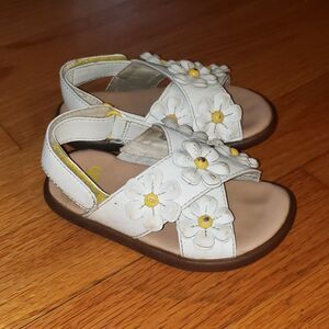 UGG white leather sandals